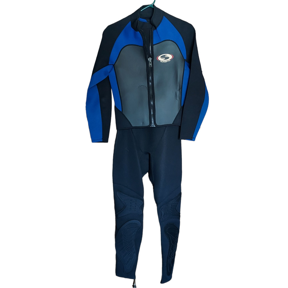 Sorrento Womens 2-Piece Neoprene Wetsuit Zip Jacket and Sleeveless Bodysuit Sz M